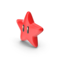 Red Mario Star PNG & PSD Images
