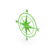 Green Compass Rose PNG & PSD Images