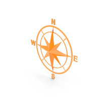 Orange Compass Rose PNG & PSD Images