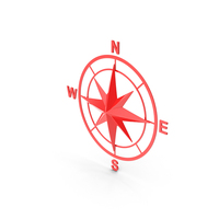 Red Compass Rose PNG & PSD Images