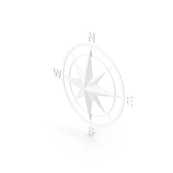 Compass Rose White PNG & PSD Images
