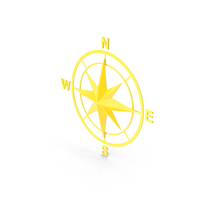 Compass Rose Yellow PNG & PSD Images