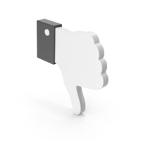 Black Dislike Symbol PNG & PSD Images