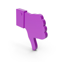 Purple Dislike Symbol PNG & PSD Images