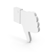 White Dislike Symbol PNG & PSD Images
