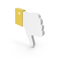 Dislike Symbol Yellow PNG & PSD Images