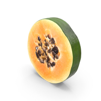 Green Papaya Middle Part PNG & PSD Images