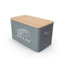 Kitchen Bread Box Grey Small PNG & PSD Images