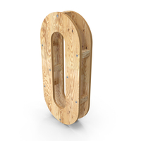 Wooden Alphabet Letter O PNG & PSD Images