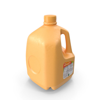 Orange Juice Gallon with Label PNG & PSD Images