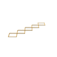 Gold Spike Strips PNG & PSD Images