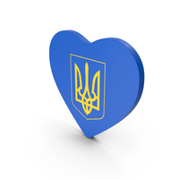 Ukraine Heart Coat Of Arms PNG & PSD Images