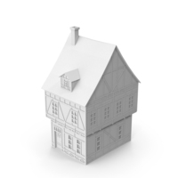 Monochrome Medieval House PNG & PSD Images