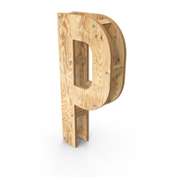 Wooden Alphabet Letter P PNG & PSD Images