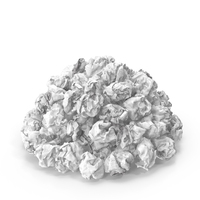 Crumpled Paper Pile PNG & PSD Images