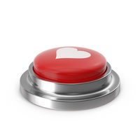 Heart Symbol Button Red PNG & PSD Images