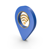 Location Symbol with Wifi Icon PNG & PSD Images