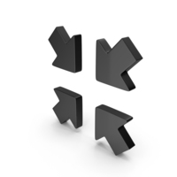 Black Exit Full Screen Icon PNG & PSD Images