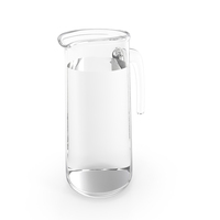 Glass Straight Jug With Water PNG & PSD Images