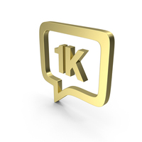 1K Message Logo Gold PNG & PSD Images
