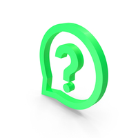 Bubble Question Mark Green PNG & PSD Images
