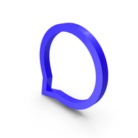 Bubble Icon Message Blue PNG & PSD Images