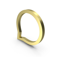 Bubble Message Icon Gold PNG & PSD Images