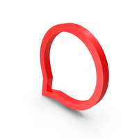 Bubble Message Icon Red PNG & PSD Images