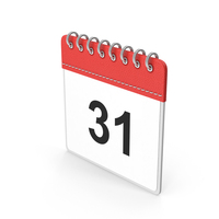 Calendar Icon Red 31 PNG & PSD Images