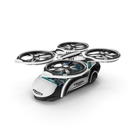 Sci-Fi Futuristic Police Aircraft PNG & PSD Images