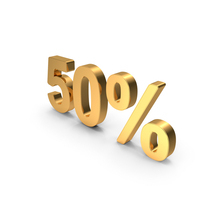 Gold 50 Percent PNG & PSD Images
