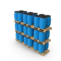 Barrel Plastic Multiple Pallet PNG & PSD Images