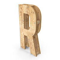 Wooden Alphabet Letter R PNG & PSD Images