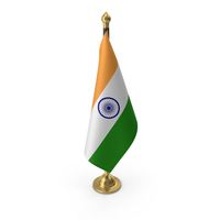 India Cloth Flag Stand Gold PNG & PSD Images