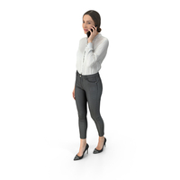 Elizabeth Business Walking Pose With Phone PNG & PSD Images