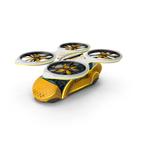 Sci-Fi Taxi Individual Futuristic Aircraft PNG & PSD Images