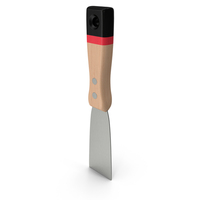 Scraper One and Half Inch Wood Handle PNG & PSD Images