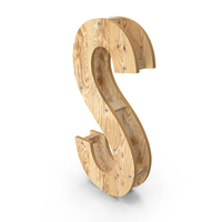 Wooden Alphabet Letter S PNG & PSD Images