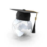Graduation Hat With Globe PNG & PSD Images