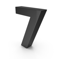 Number Seven Black PNG & PSD Images