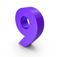 Number Nine Purple PNG & PSD Images