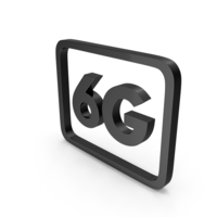 6G Icon Black PNG & PSD Images