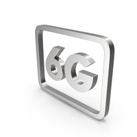 6G Icon Silver PNG & PSD Images