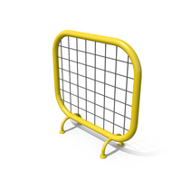 Yellow Square Metal Barrier PNG & PSD Images