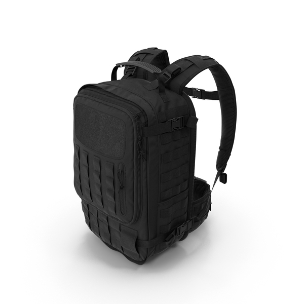 Tactical Military Trekking Backpack Black PNG & PSD Images
