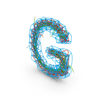 Color Wire Letter G PNG & PSD Images