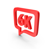 6K MESSAGE LOGO RED PNG & PSD Images