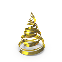 Gold Foil Christmas Tree PNG & PSD Images
