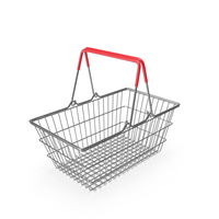 Mini Metal Shopping Basket PNG & PSD Images