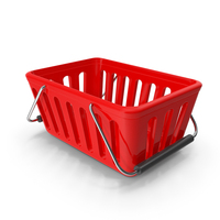 Red Shopping Basket PNG & PSD Images